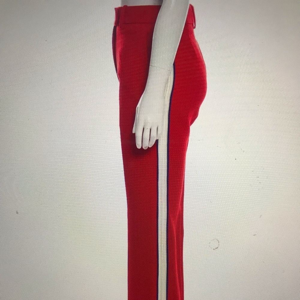 Calvin Klein 205W39NYC Wool high-rise red straight leg Pants